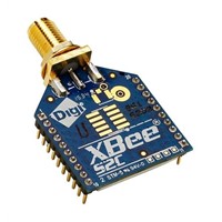 Digi International XB24CZ7SIT-004 ZigBee Module +5 dBm, +8 dBm -102 dBm, -100 dBm SPI, UART 2.1  3.6V 24.3mm