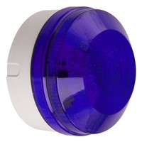 Moflash LED195 Blue LED Beacon, 8  20 V ac/dc, Flashing, Surface Mount, Wall Mount