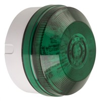 Moflash LED195 Green LED Beacon, 8  20 V ac/dc, Flashing, Surface Mount, Wall Mount