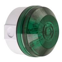 Moflash LED195 Green LED Beacon, 20  30 V ac/dc, Flashing, Surface Mount, Wall Mount