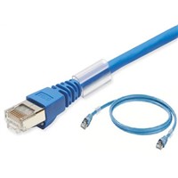 Omron Blue Cat6 Cable FTP, STP LSZH Male RJ45/Male RJ45, 1m