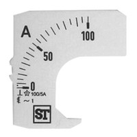 Sifam Tinsley Analogue Ammeter Scale, 100A, for use with 48 x 48 Analogue Panel Ammeter