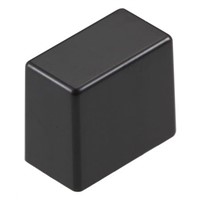 Black Modular Switch Cap, for use with SPUN Series, Square Knob