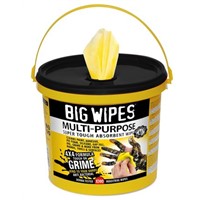 Big Wipes Bucket of 300 Black MULTI-PURPOSE Wet Wipes for General Cleaning Use