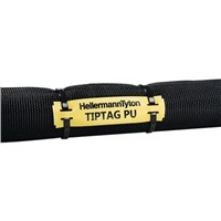 HellermannTyton TIPTAG Mounting clamp Cable Marker, Pre-printed TIPTAG PU Yellow
