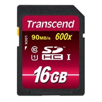 Transcend 16GB SDHC UHSI Card 600x