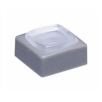 Grey, White Tactile Switch Cap for use with JB Series Illuminated Tactile Switches