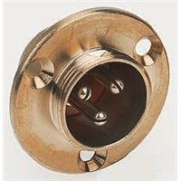 Hirose, 2 contacts Panel Mount Socket Solder