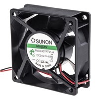 Sunon, 24 V dc, DC Axial Fan, 70 x 70 x 25mm, 83.3m3/h, 4.8W