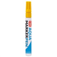 CRC Yellow 4.5mm Medium Tip Paint Marker Pen for use with Cardboard, Glass, Metal, Paper, Plastic, Rubber, Textiles,