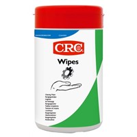 CRC Box of 50 Colourless Wet Wipes for Hands, Mobile or Remote, Tools, Work Pieces Use