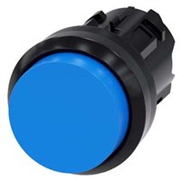 Siemens Raised Blue Push Button - Momentary, SIRIUS ACT Series, 22.3mm Cutout