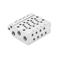 Festo 10 stations G 1/4 Manifold Base, Aluminium Alloy 1/4 in G