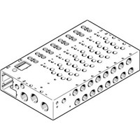 Festo 10 stations G 1/4 Manifold Base, Aluminium Alloy 1/4 in G