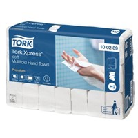 Tork Xpress Soft Multi-fold Hand Towel Premium Zfold Interleaved White 255 x 212 (Unfolded) mm, 85 x 212 (Folded) mm