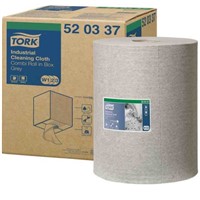 Tork Centrefeed of 1 Grey Cloths for Dirt, Floor or Wall Stand Dispenser, Grease, Mop Up Oil Use