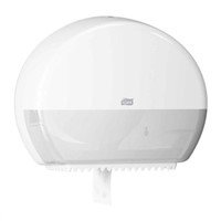 Tork White Plastic Toilet Roll Dispenser, 132mm x 275mm x 345mm