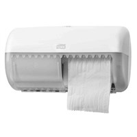 Tork White Plastic Toilet Roll Dispenser, 153mm x 158mm x 286mm
