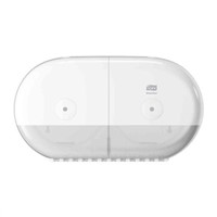 Tork White Plastic Toilet Roll Dispenser, 156mm x 221mm x 398mm