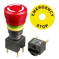 APEM Emergency Button - 2NC, Turn to Release, 27.42mm, Smooth Head