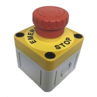 APEM Emergency Button - 2NC, Turn to Release, 38.6mm, Mushroom Head