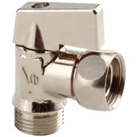 Sferaco Chrome Plated Brass Manual Ball Valve 3/8 in BSPP Angle Ball Valve