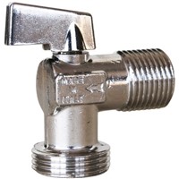 Sferaco Chrome Plated Brass Manual Ball Valve 1/2 in BSPP, 3/4 in BSPP Angle Ball Valve