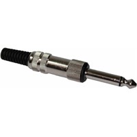Lumberg 6.35 mm Cable Mount Mono Jack Plug, 2Pole