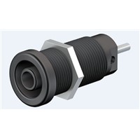 Staubli Black Female Banana Plug - Screw, 1kV