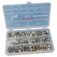 Jubilee 165 Piece Stainless Steel Junior Clip Captive Screws, 7  9mm and 12  14mm Inside Diameter