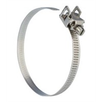 Jubilee Stainless Steel Slotted Screw Quick Release Strap, 7mm Band Width, 35mm - 50mm Inside Diameter