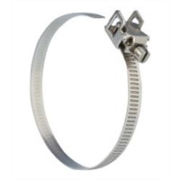 Jubilee Stainless Steel Slotted Screw Quick Release Strap, 7mm Band Width, 45mm - 75mm Inside Diameter