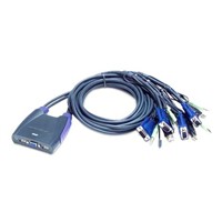 Aten 4 Port USB VGA KVM Switch - 3.5 mm Stereo