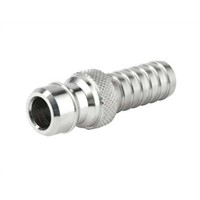Straight Male Hose Coupling Nipple to Hose Tail, Stainless Steel