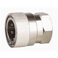 Straight Male Hose Coupling 3/8in Nipple to Threaded, 3/8 in BSP Female, Stainless Steel