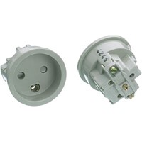 Receptacle Grey Mounting Bracket for use with Power Connector