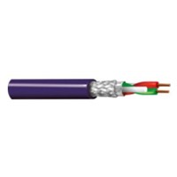 Belden 2 Core Aluminium Foil, Polyester Tape Profibus Cable, (IEC 60332-1-2) Purple 500m Reel, 70101E Series
