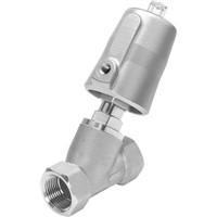 Festo Angle Seat Pneumatic Operated Process Valve, 1-1/4 in G