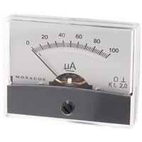 Monacor PM-2 Analogue Panel Ammeter 100A Moving Coil