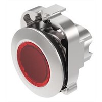 EAO Series 45 Momentary Red LED Pushbutton Actuator, IP20, IP40, IP66, IP67, IP69K, 30.5 (Dia.)mm, Panel Mount, 500V