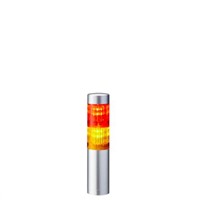 Patlite LR LED Pre-Configured Beacon Tower - 2 Light Elements, Amber, Red, 24 V dc