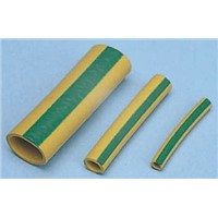 SES Sterling Expandable Neoprene/Chloroprene Green/Yellow Protective Sleeving, 10mm Diameter, 35mm Length