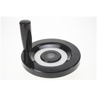 Elesa Black Duroplast Hand Wheel 73730, 150mm