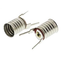 E10 MES metal PCB lampholder w/PC pin