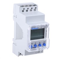 1 Channel Digital DIN Rail Time Switch Measures Hours, 230 V ac