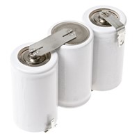 Saft 3.6V NiCd Rechargeable Battery Pack, 4.3Ah