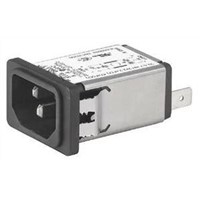 Schurter,6A,250 V ac Male Snap-In Filtered IEC Connector 5110.0643.1 None Fuse