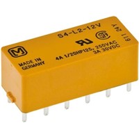 4PST-NO PCB Mount Latching Relay 3 A, 12V dc