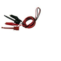 Black, Red Clip Connector Test Lead - 1m Length