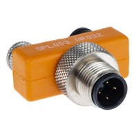 Alpha Wire 4 Pole M12 Plug to 6 Pole M8 Socket Adapter